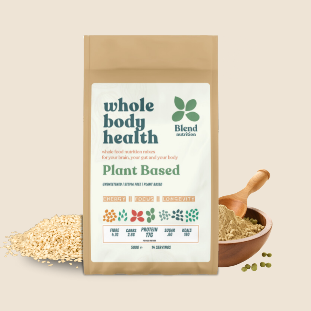 Plant-based wholefood vegan mix by Blend Nutrition, made from a blend of nuts, seeds, and plant protein